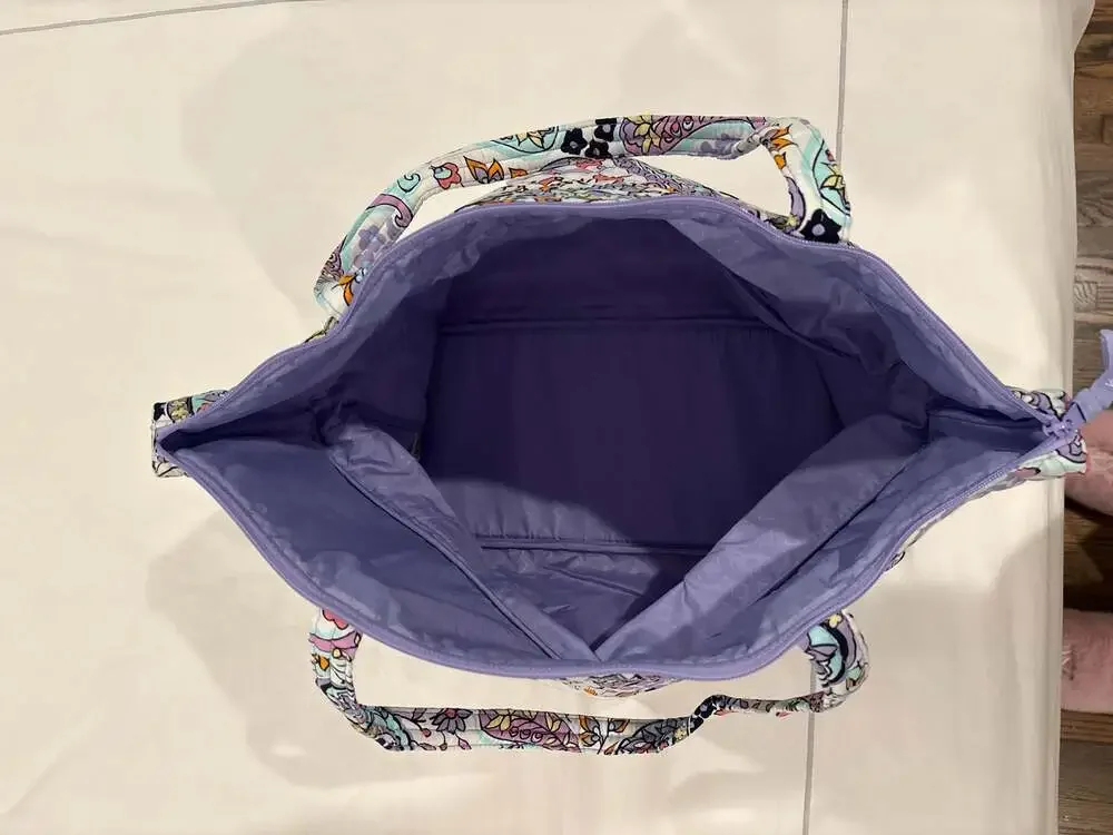 Vera Bradley Maddalena Paisley Large Expandable Travel Tote Bag NWOT